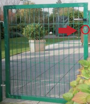 Bild von Profilzylinder mit 3 Schlüsseln für Gitterzaunelement-Tore